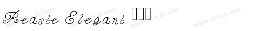 Reaste Elegant字体转换